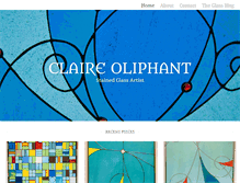 Tablet Screenshot of claireoliphant.com